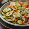 Mijn licht pittige Oosterse komkommersalade