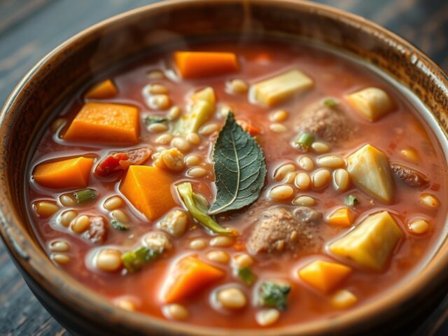 Minestronesoep met gerst