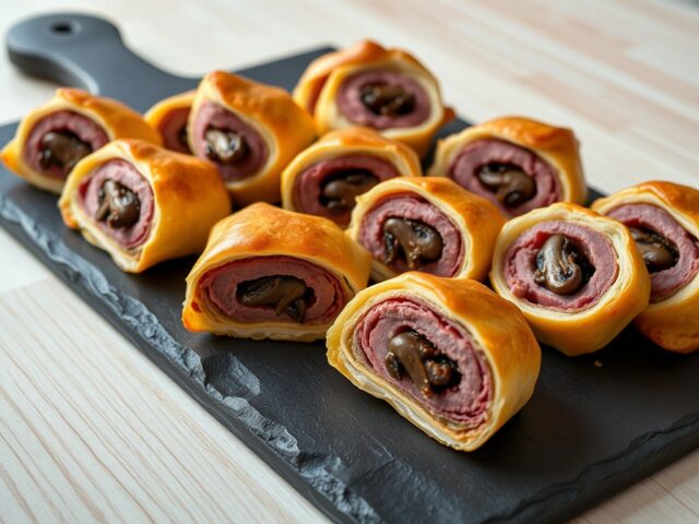 Mini beef wellingtons
