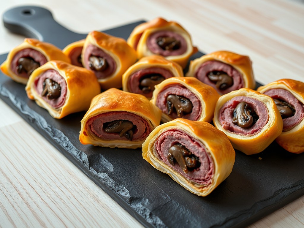 Mini beef wellingtons, AI-gegenereerde illustratie