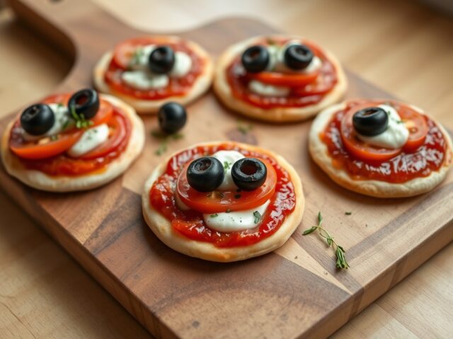 Mini Pizza met Tomaten