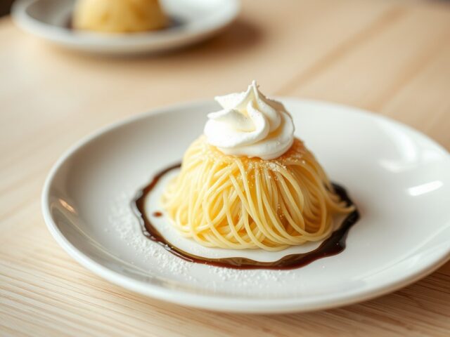 Monte bianco kastanje dessert