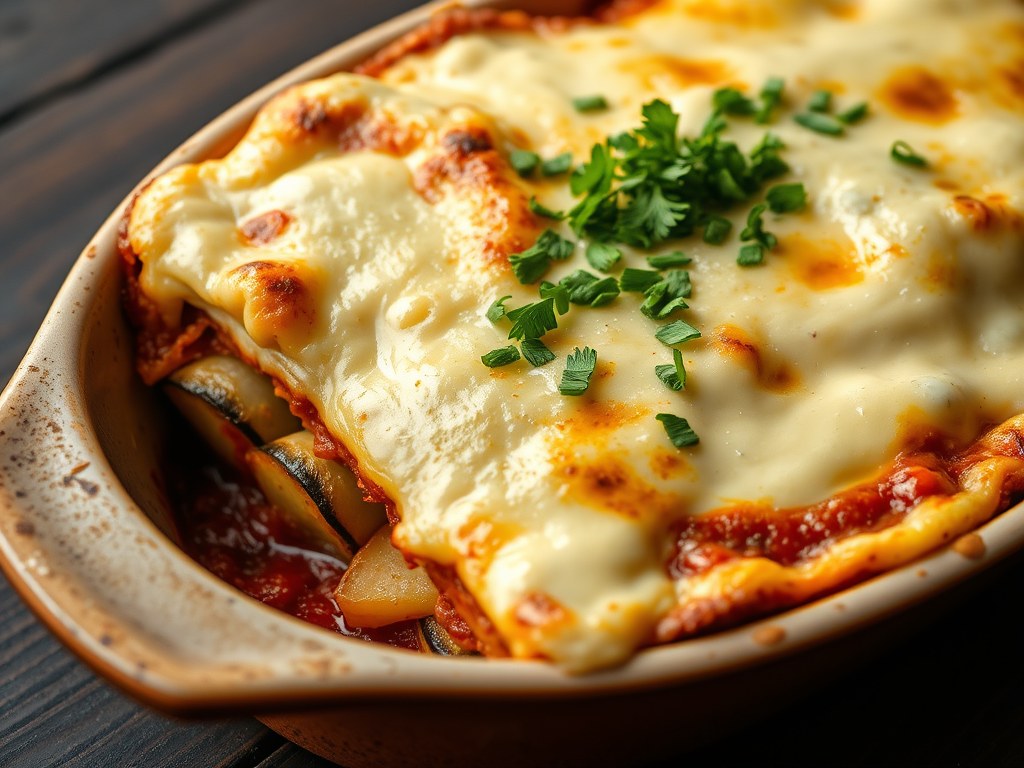 Moussaka, AI-gegenereerde illustratie