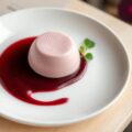Mousse van choggiabiet en oerbietjessaus met port