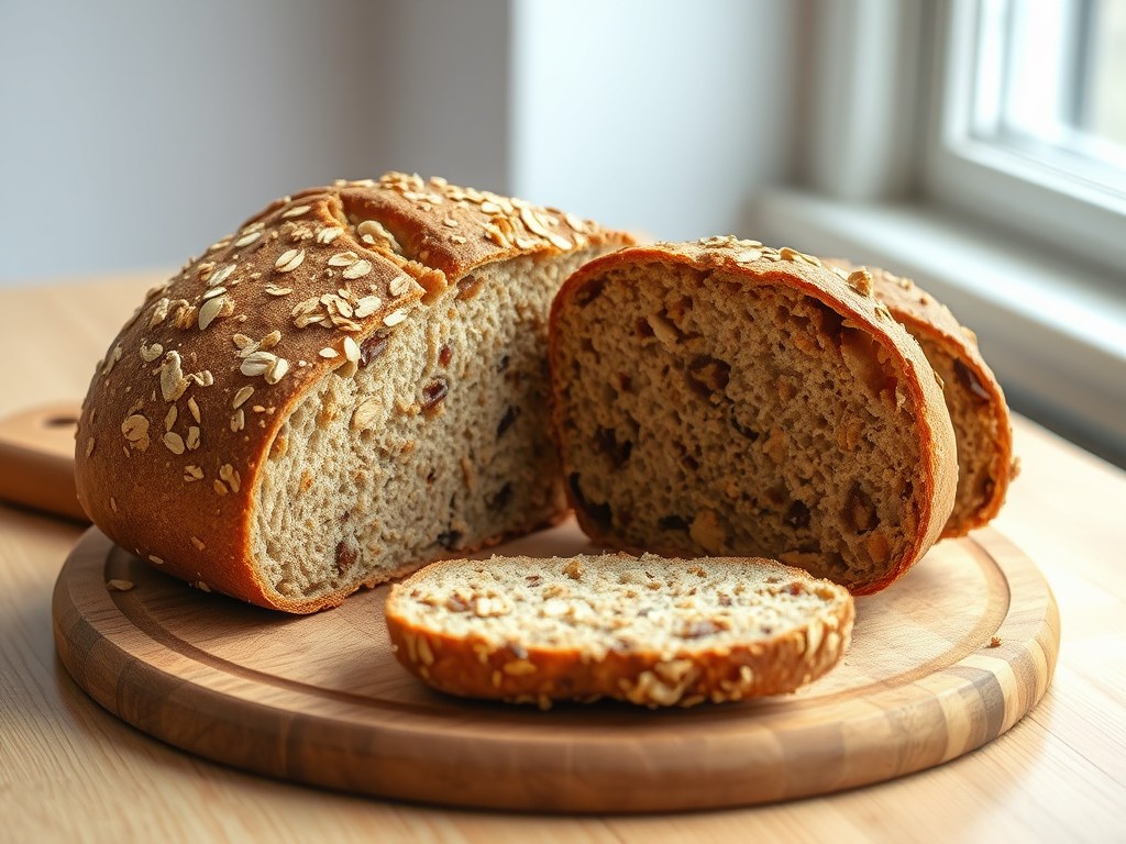 Mueslibrood, AI-gegenereerde illustratie