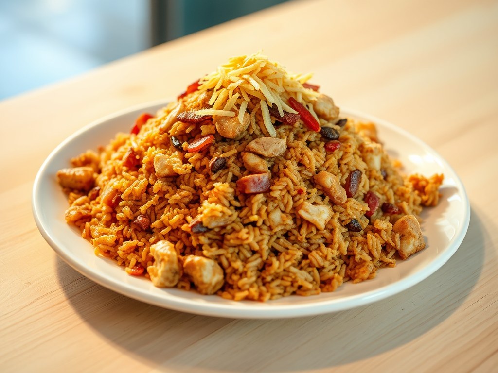 Nasi goreng, AI-gegenereerde illustratie