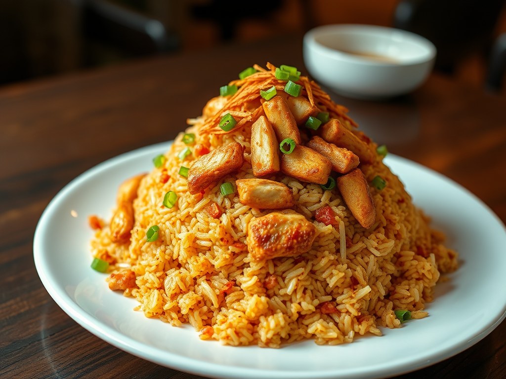 Nasi Goreng, AI-gegenereerde illustratie