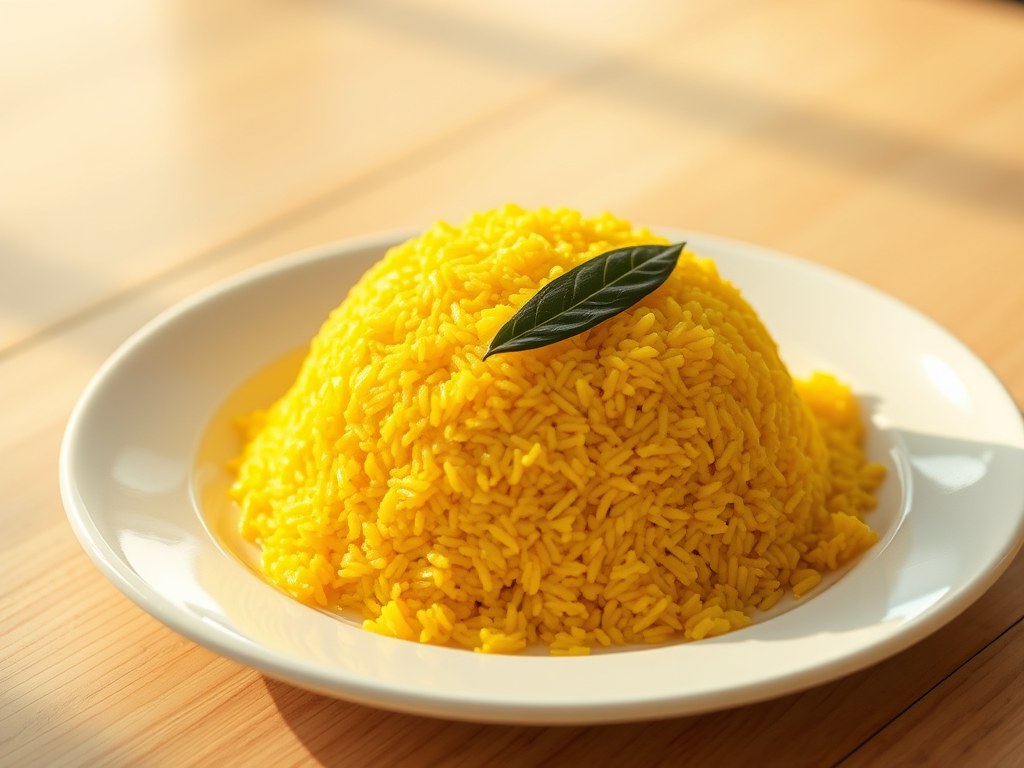 Nasi Kuning, AI-gegenereerde illustratie