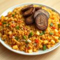 Nasi met frikandel