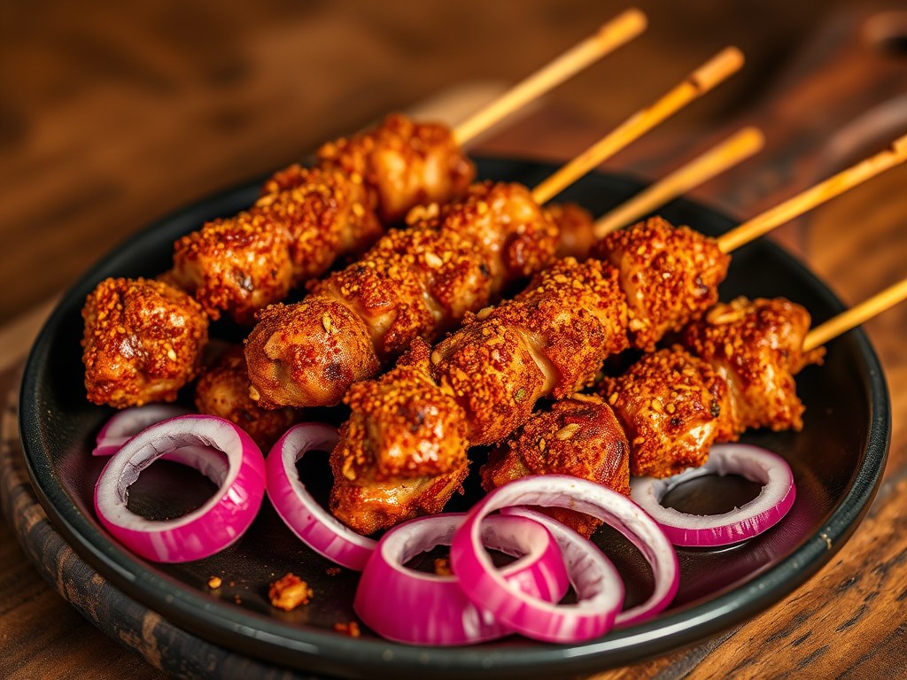 Nigeriaanse suya, AI-gegenereerde illustratie