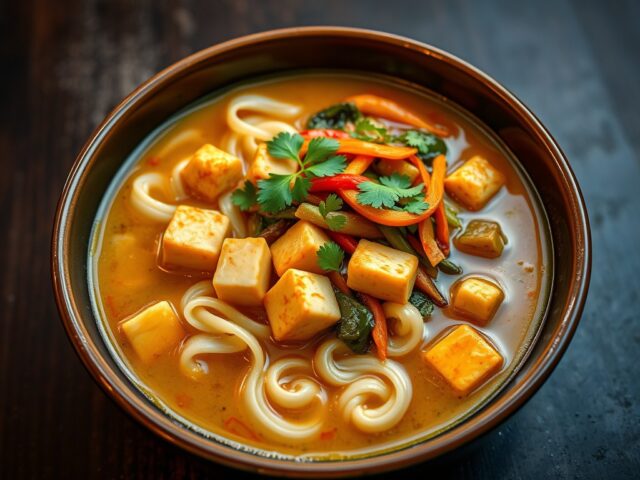 Noedelsoep met tofu