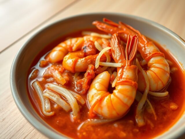 Oedang goutjap (garnalen gerecht)