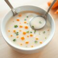 Oestersoep met waterkers en wortel