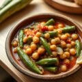 Okra’s met Ui en Tomaat