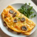 Omelet met oesterzwammen