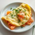 omelet met zalm