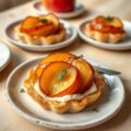 Omgekeerde appeltaartjes met camembert