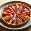Omgekeerde rabarber-appeltaart