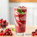 Ontbijtcocktail met rode besjes
