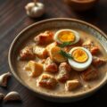 Opor Daging Perut Babi dengan Tahoe dan Telor