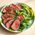 Ossenhaas salade met een Aziatisch tintje