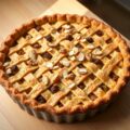 Ouderwetse lekkere appeltaart met macademianoten