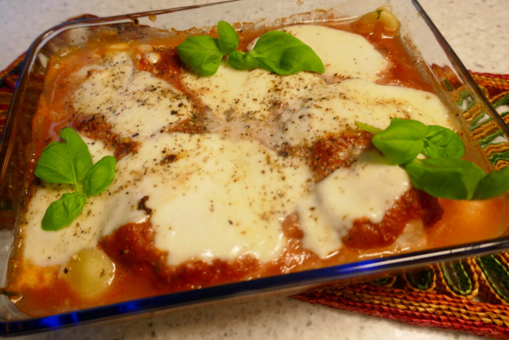 Oven gnocchi met zalm en spinazie