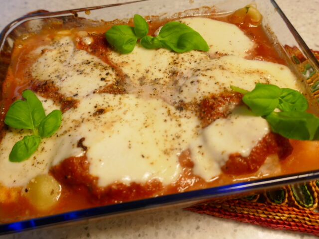 Oven gnocchi met zalm en spinazie