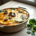 Ovenschotel met spinazie en aardappelen