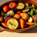 Ovenschotel met verschillende groenten