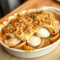 Ovenschotel met witlof, ham en eieren