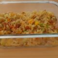 Verrukkelijke zuurkoolschotel met paprika, rauwe ham, rookworst en prei