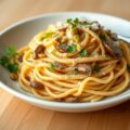 P-4 (Pasta, Paddestoelen, Pistachenootjes, Parmezaan)