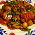 Paddenstoelenstoof met groente uit de slowcooker