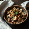 Paddestoelen-notenragout met witte wijn