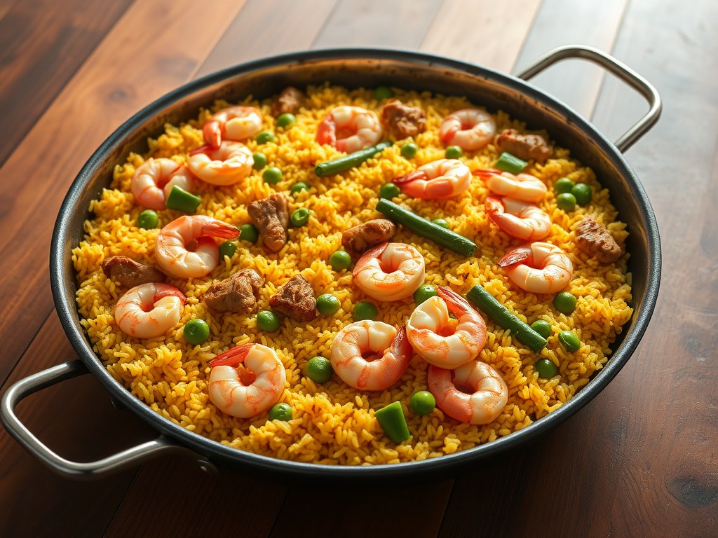 Paella II (Niet moeilijk om thuis te maken), AI-gegenereerde illustratie