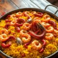 Paella met zeevruchten