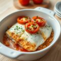 Pangafilet met camembert uit de oven