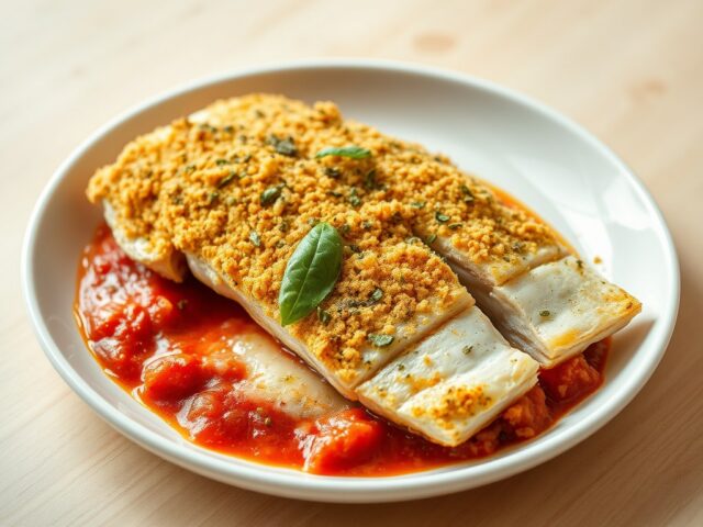 Pangasiusfilet met kruidenkorstje