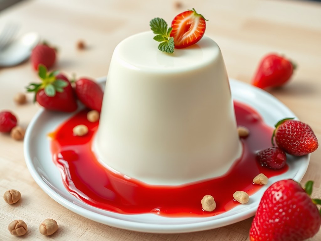 Panna cotta, AI-gegenereerde illustratie
