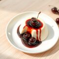 Panna Cotta met Geglaceerde Kersen
