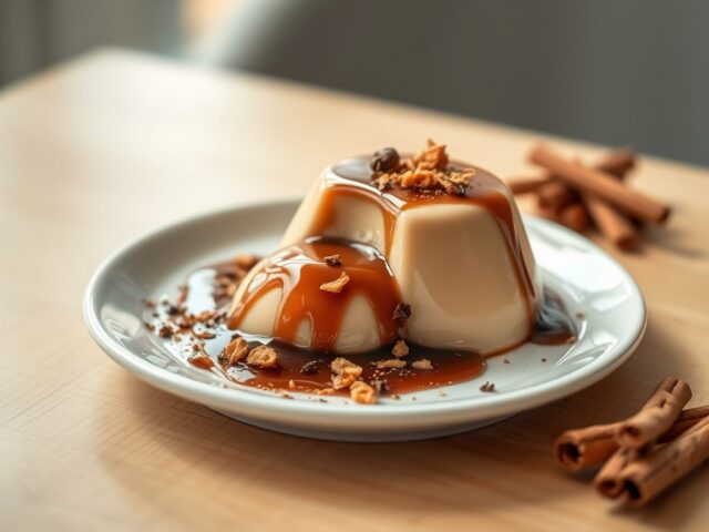 Panna cotta met koffie