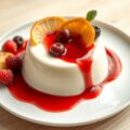 Pannacotta met vruchtensaus