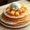 Pannenkoeken met ananas en ijs