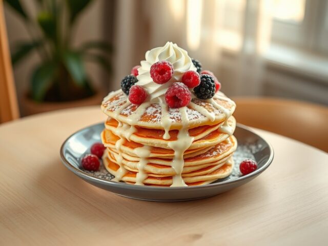 pannenkoekjes met room.
