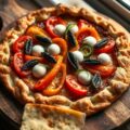 Paprika-ansjovis tatin met frico