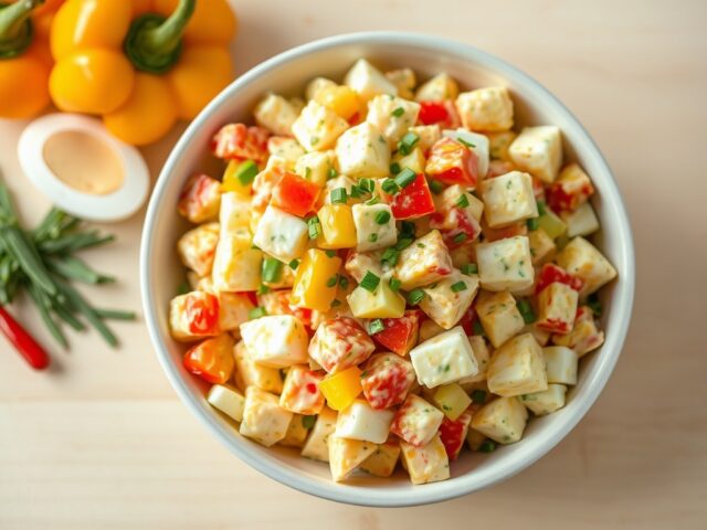 Paprika-eiersalade