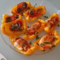 Paprikaschuitjes met geitenkaas of ansjovis
