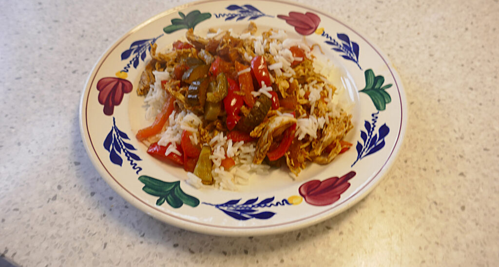 Paprikastoof met knoflook en tijm