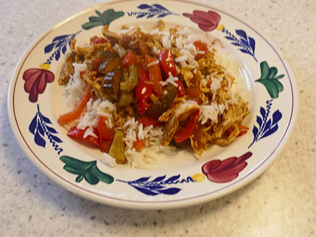 Paprikastoof met knoflook en tijm